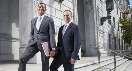 Lawyers for America Fellow Kevin King (L) with Jonathan Soglin (R)