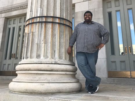 3L Paul Jones in front of Borough Hall in Brooklyn