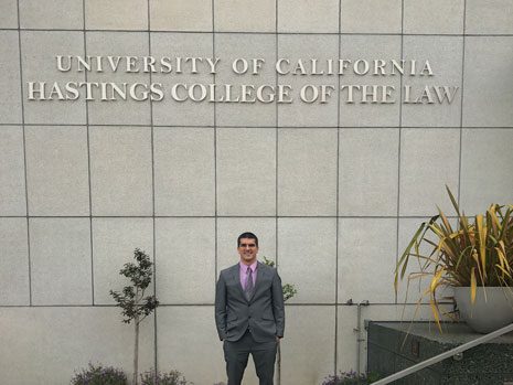 2L Victor Escobar obtained a green card in August 2016 and began attending UC Law SF that fall.
