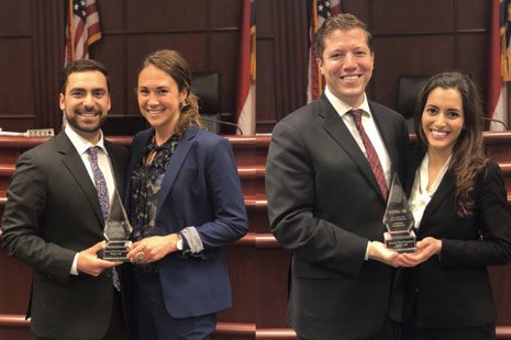 AAJ National Champions Pablo Wudka-Robles, Maryam Ahmad, Jon Davidi, and Ellie Barczak