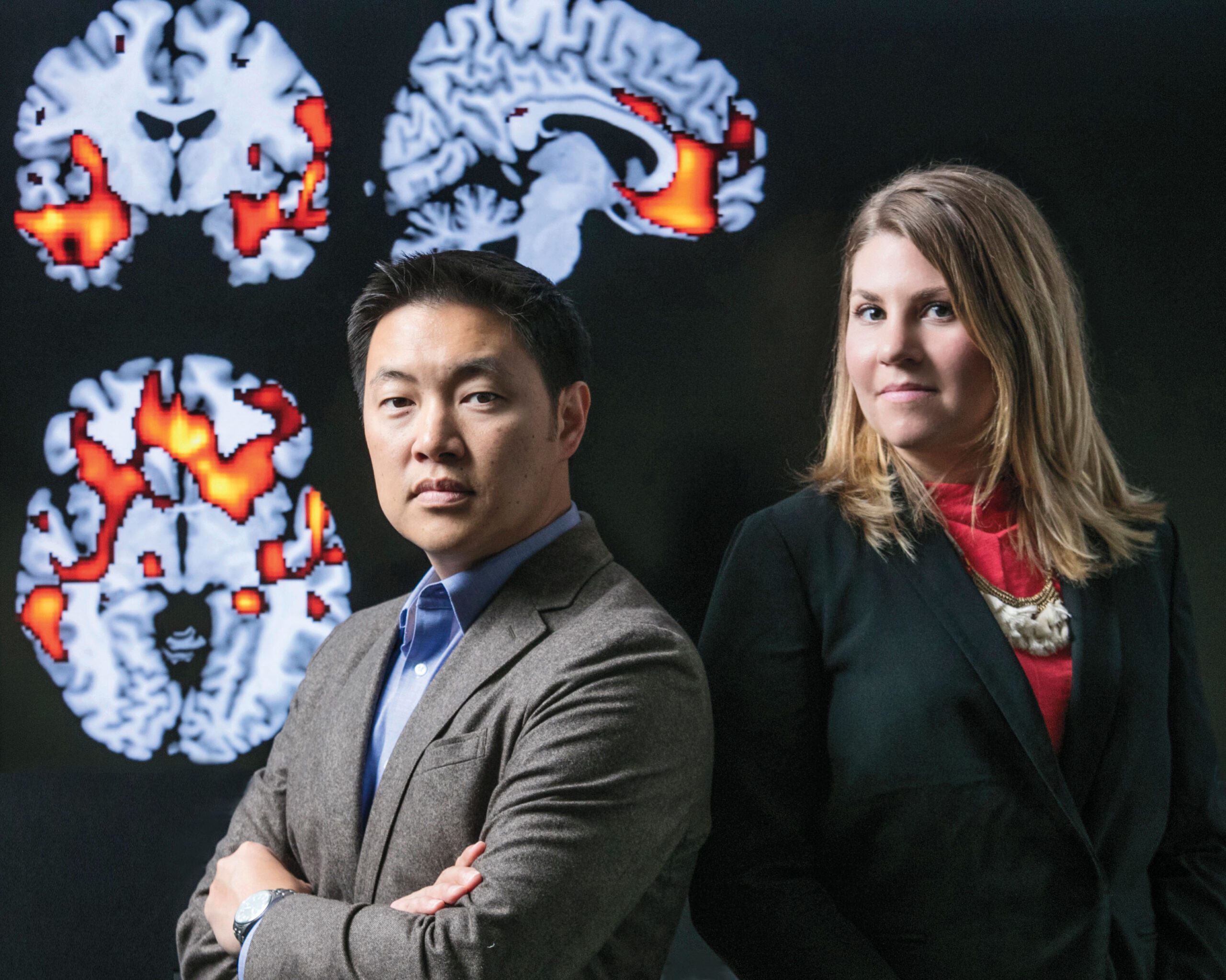 Health Law faculty with brain scans