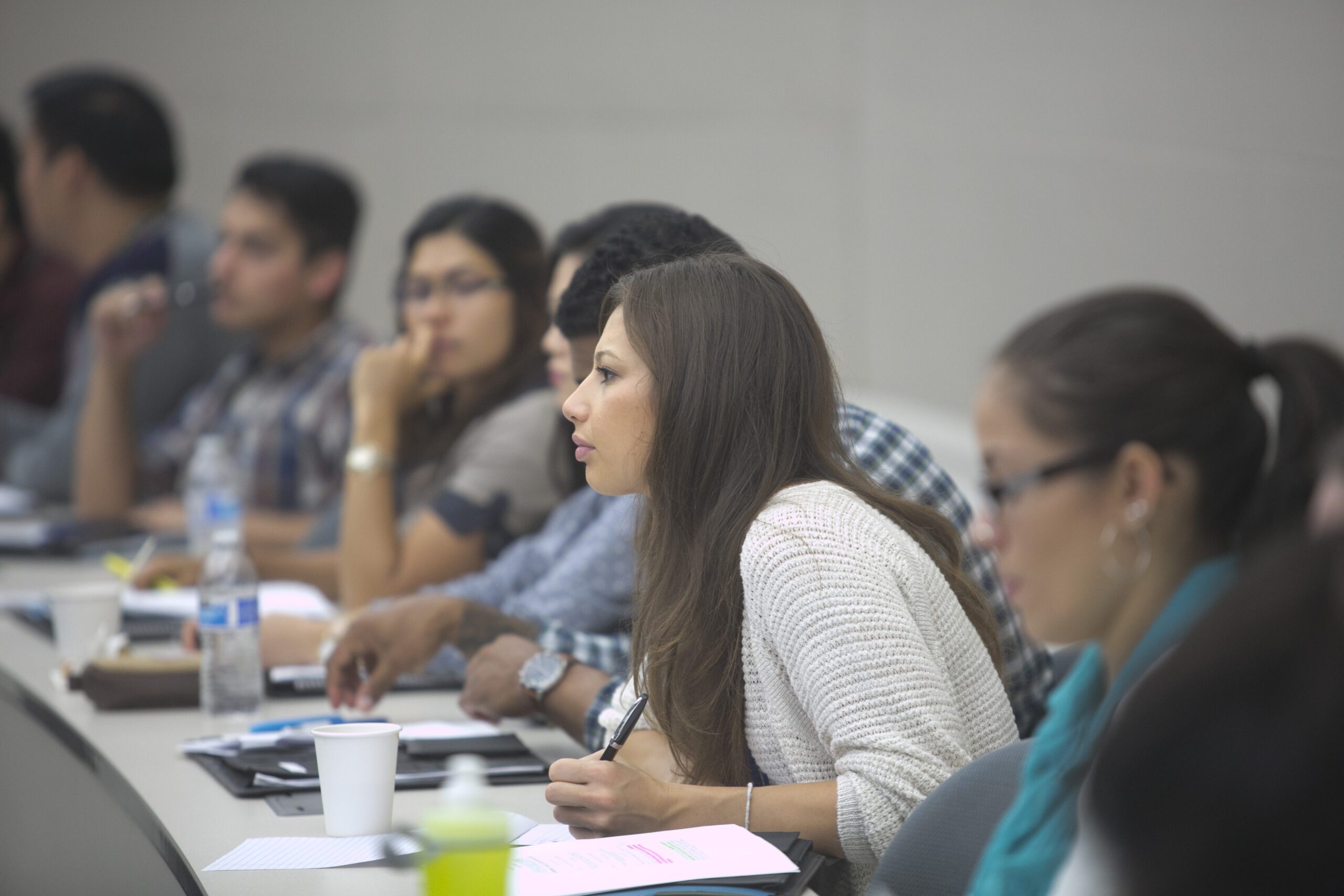 Engaged students in classroom