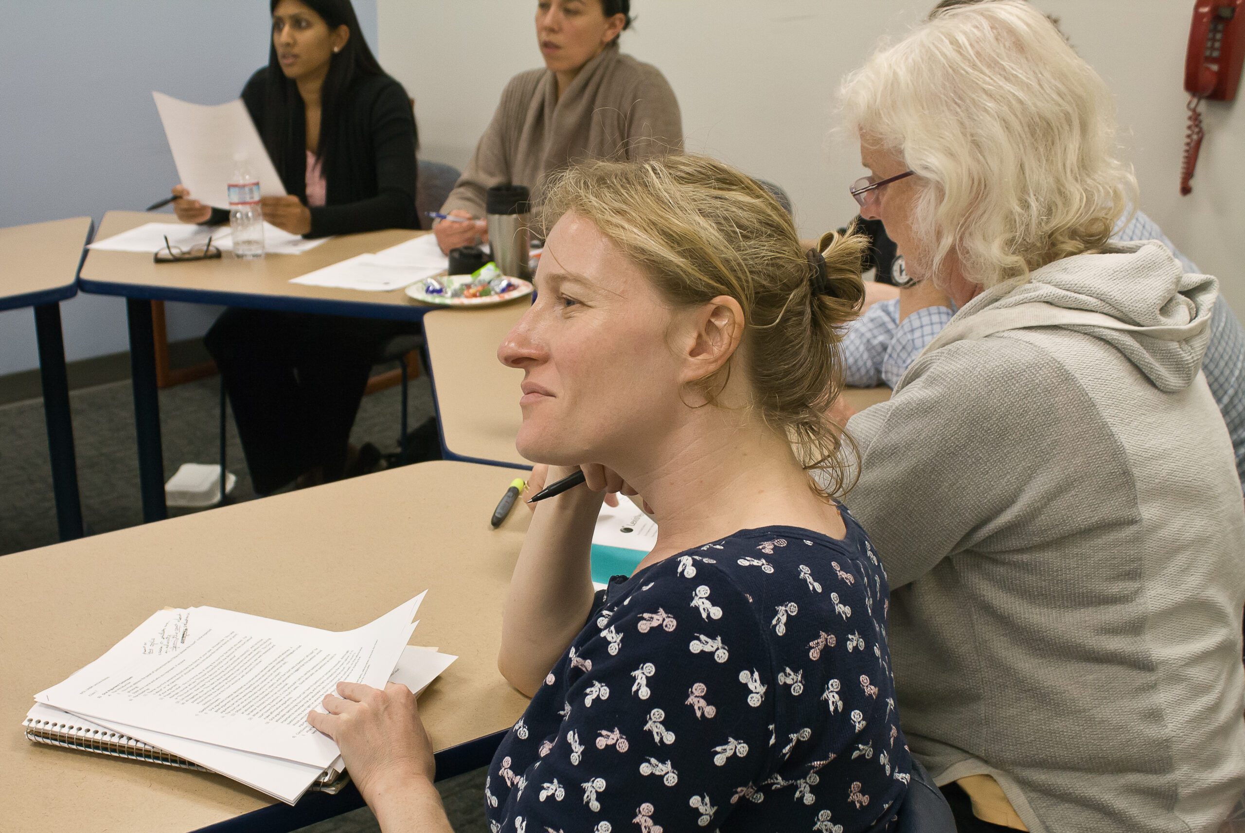 Classroom lecture with engaged audience