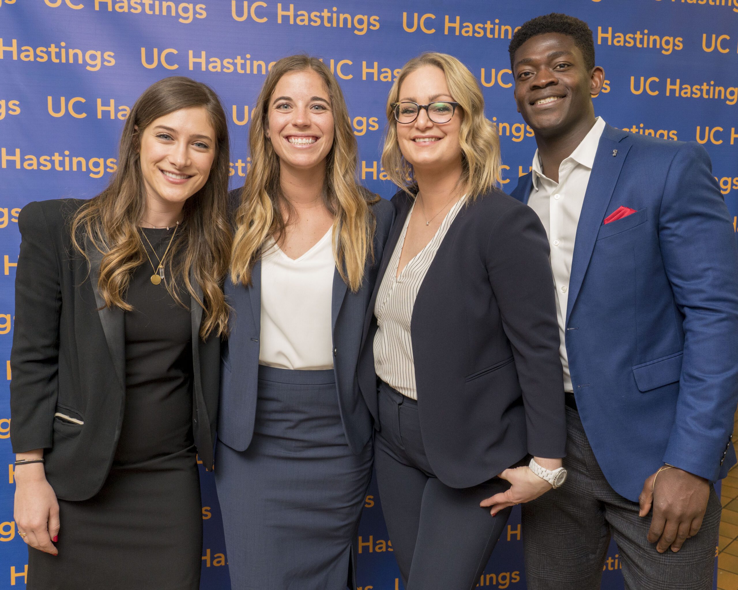 alums standing together at swearing in ceremony