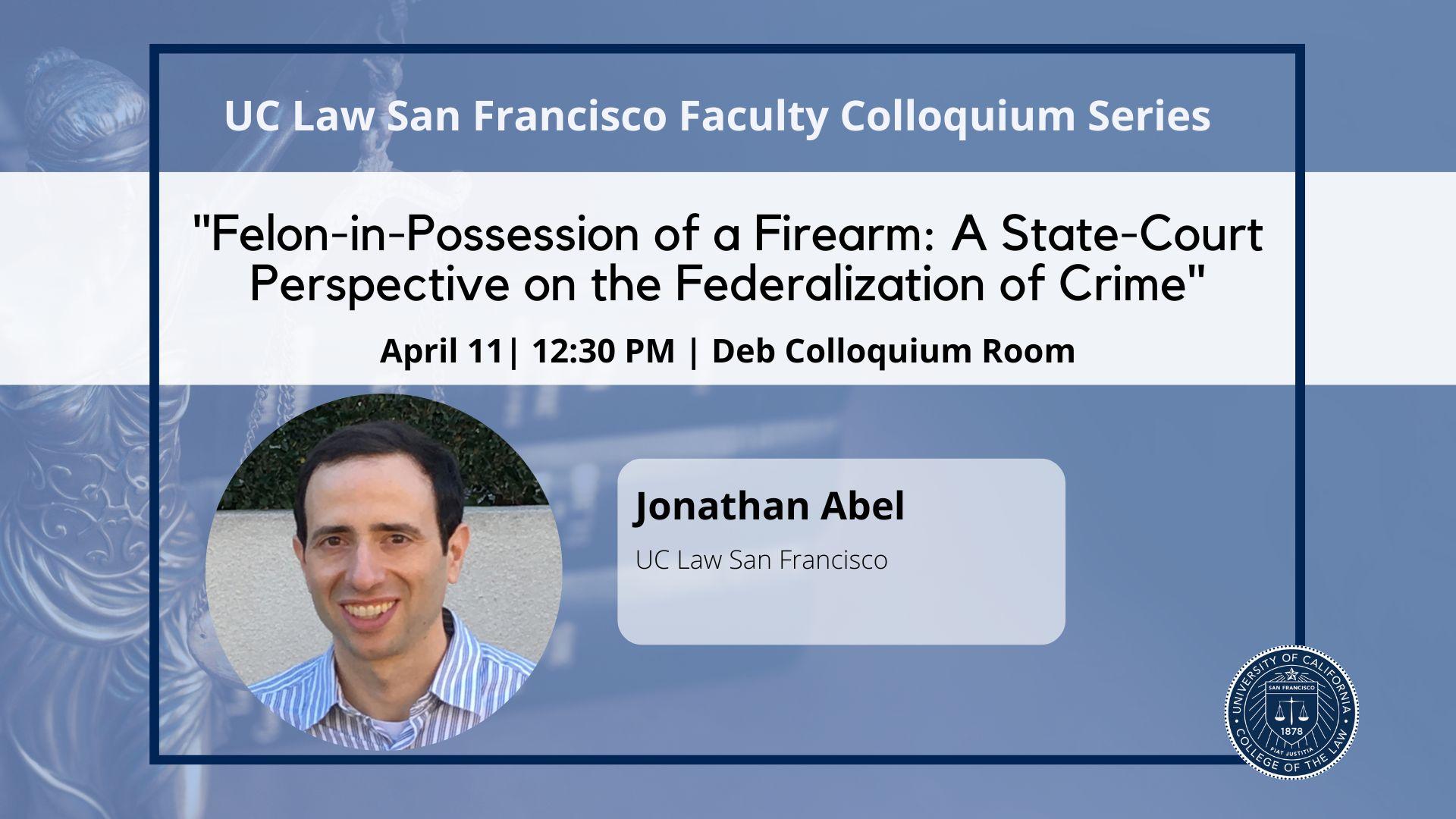 Faculty Colloquium Series: Jon Abel, 