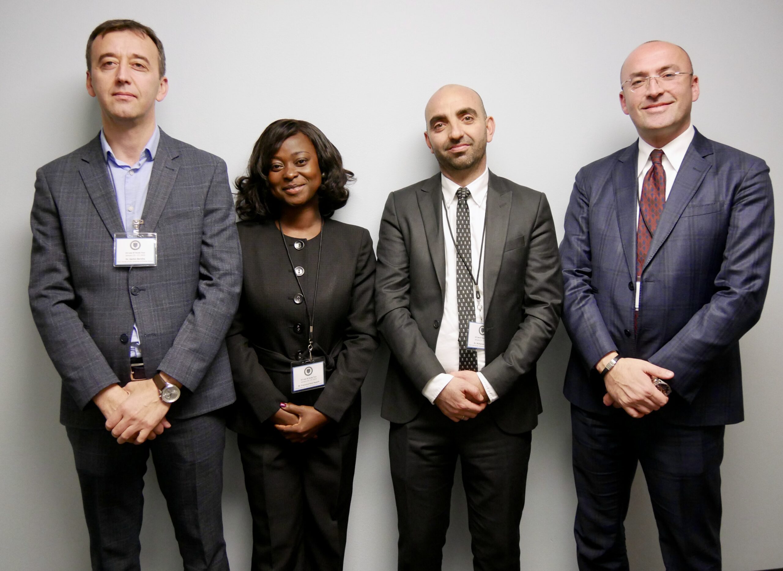 Faculty members from law schools in Kosovo and Ghana