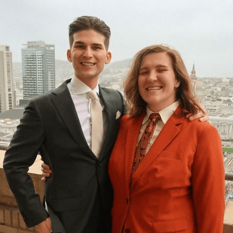 Nicholas Medellin '24 and Olivia Lassa '24