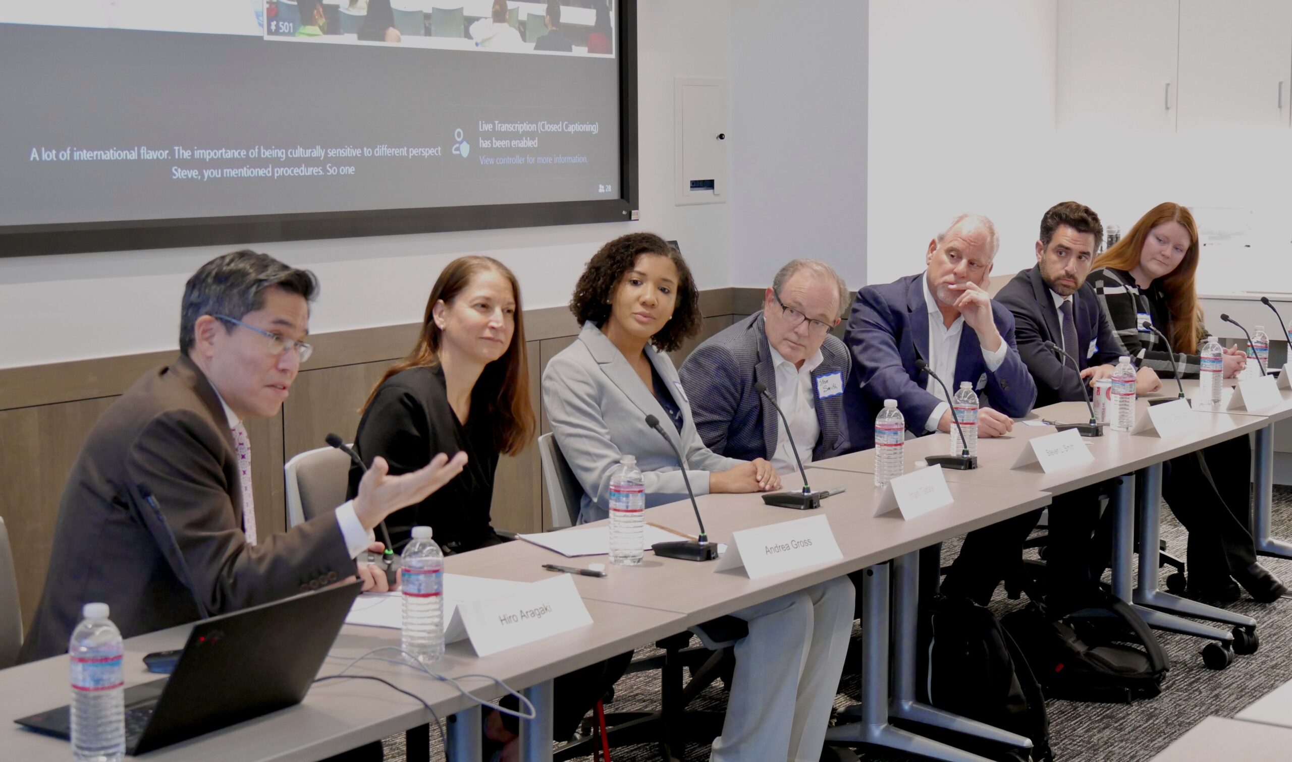 A panel of faculty at a CNDR program