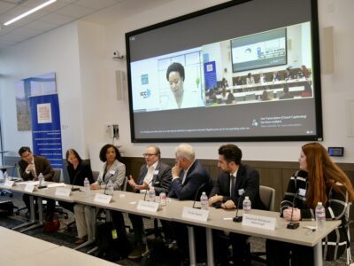 panelists speaking at a cndr event