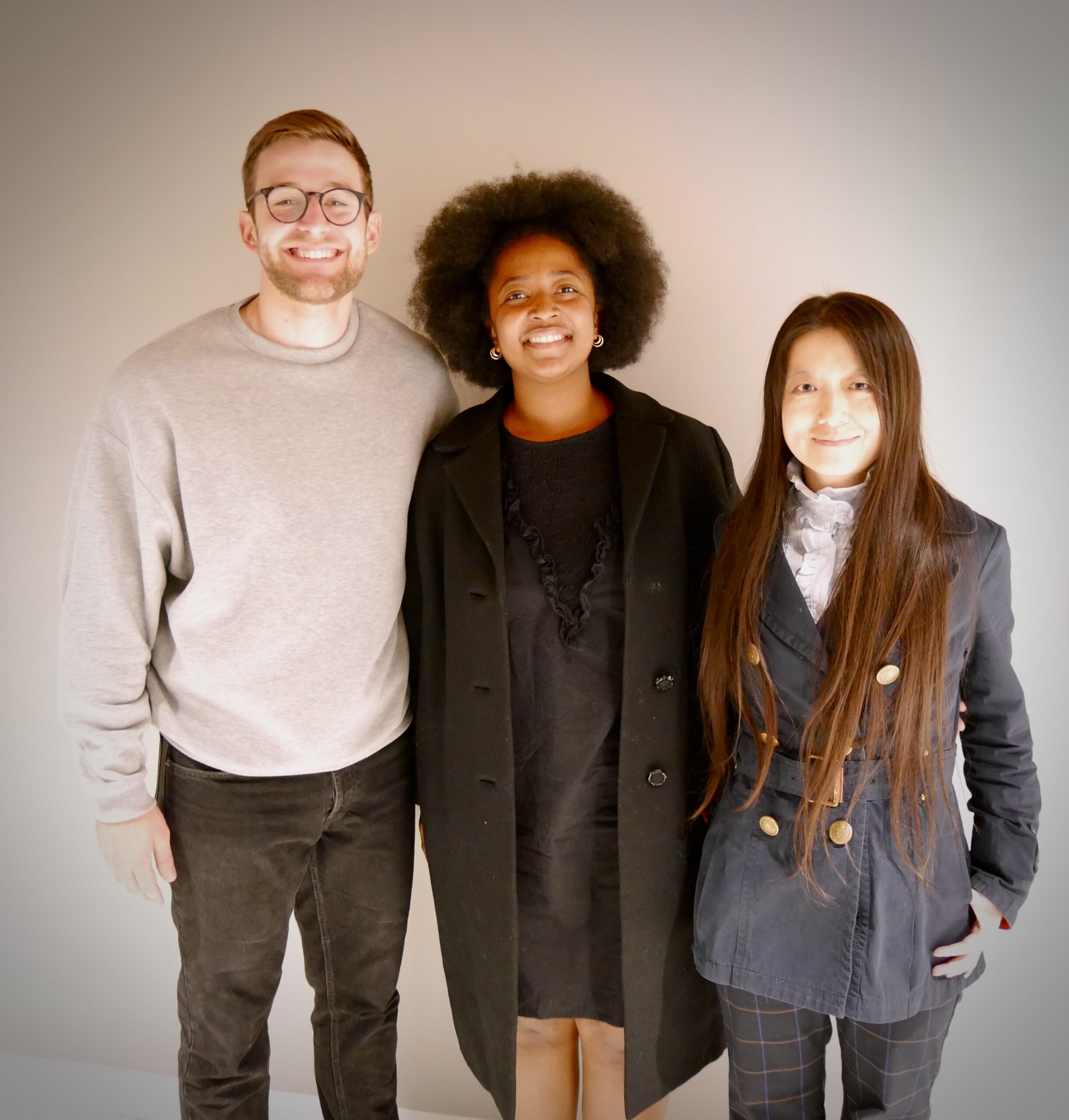 Alex Vogt, Siphosihle Mbuli, and Li Feng