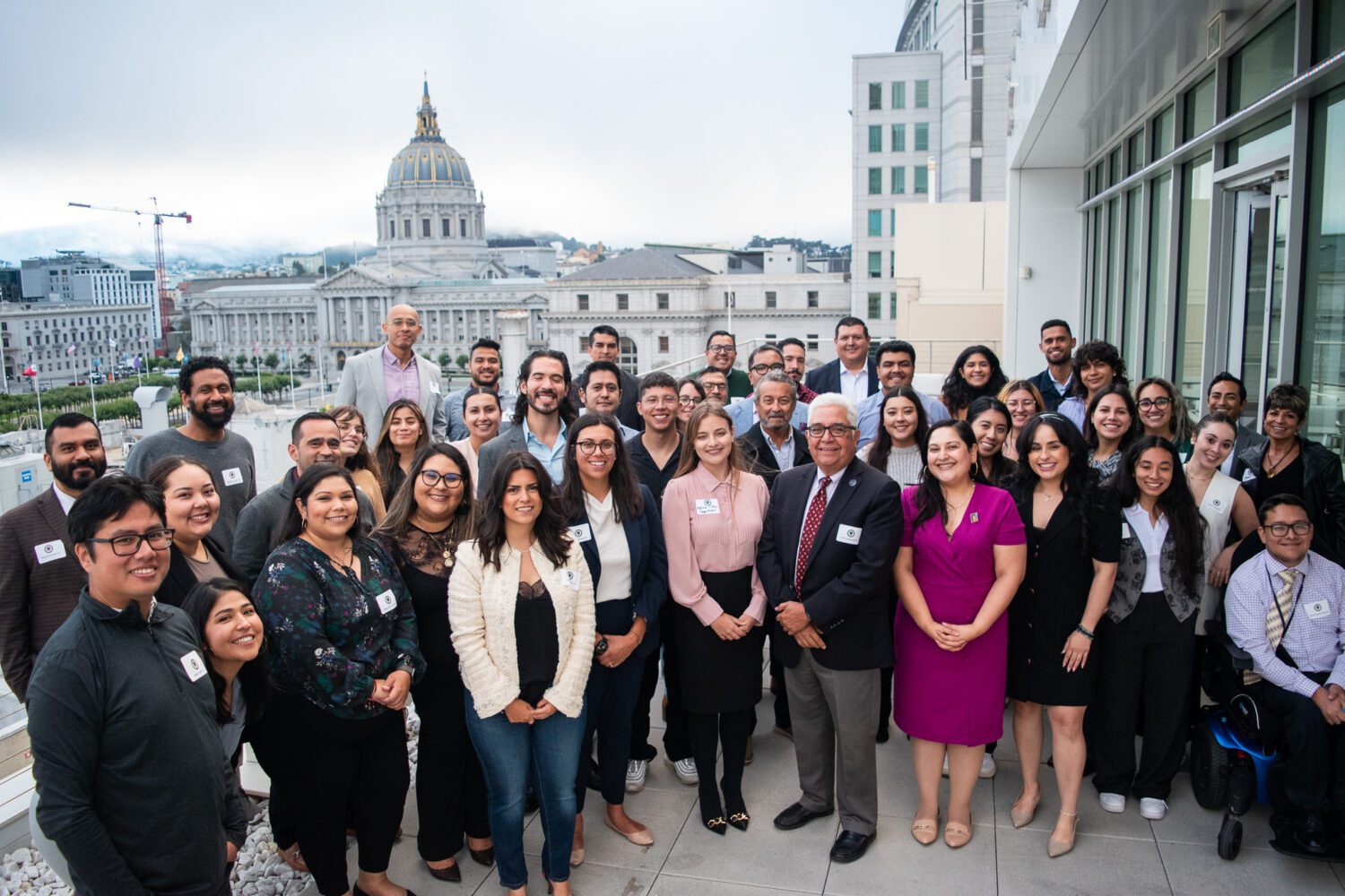 LAC group gathered on the sky deck