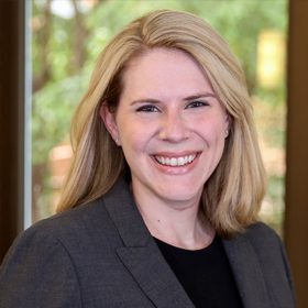 Image of a smiling Katherine Mims Crocker Professor of Law,.