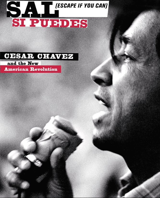 Book cover of Sal Si Puedes showing Cesar Chavez