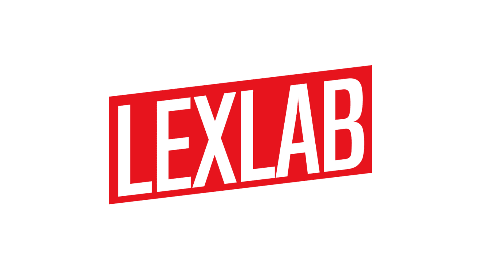Red and White LexLab logo