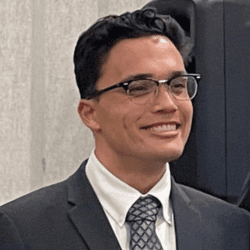 A headshot of Bridge Fellow Nicholas Dias ’24.