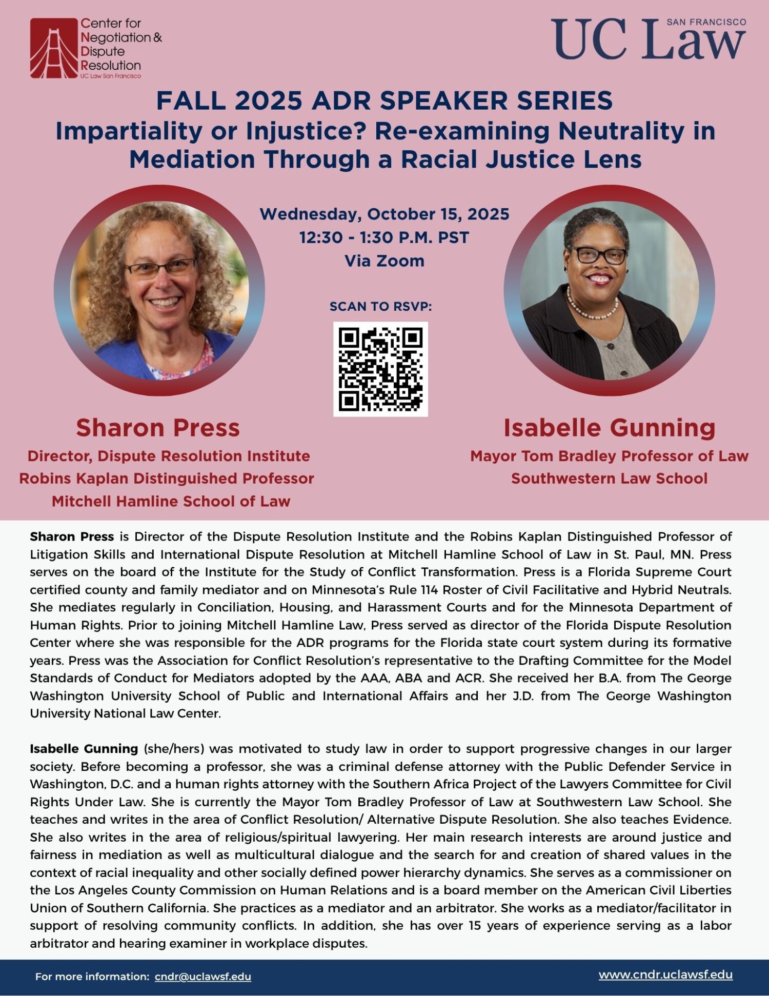 ADR Speaker Series Impartiality or Injustice? Reexamining Neutrality