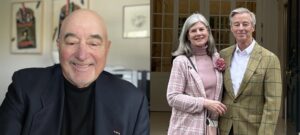 A composite photo of three donors: Chuck Dell'Ario in one photo and Deborah and Bruce Pfaff in a separate photo