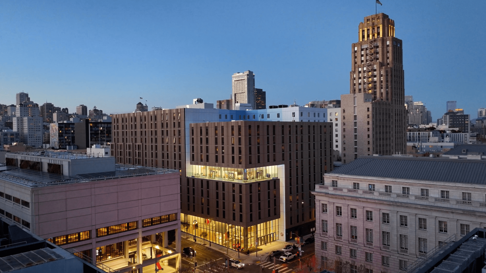 A picture of UC Law SF’s Academic Village, where SFSU’s Lam Family College of Business will use classroom and office space.