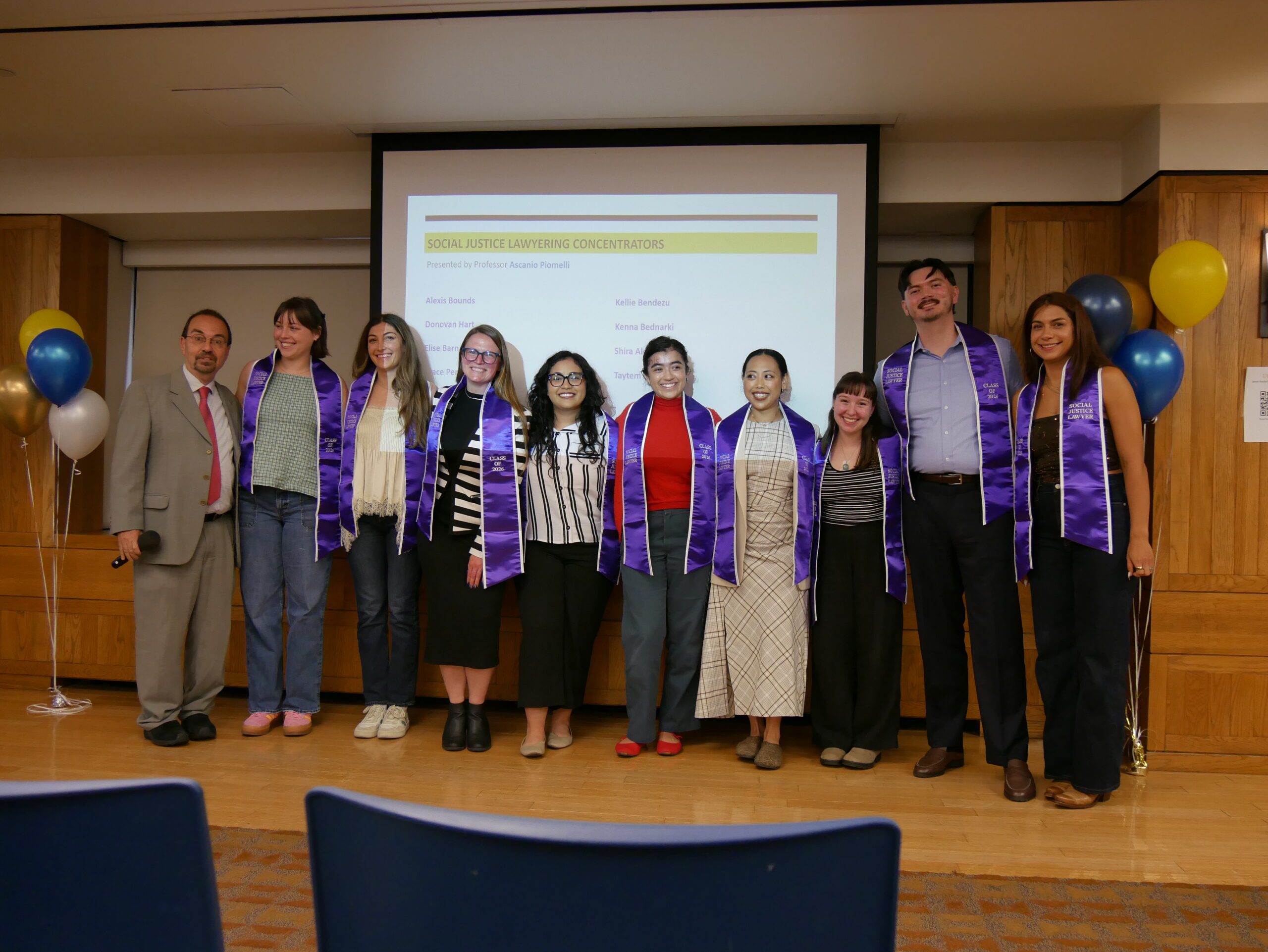 Social Justice Award winners May 2026
