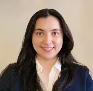 This photo is the headshot of Master of Legal Studies student Stephanie Coombes.