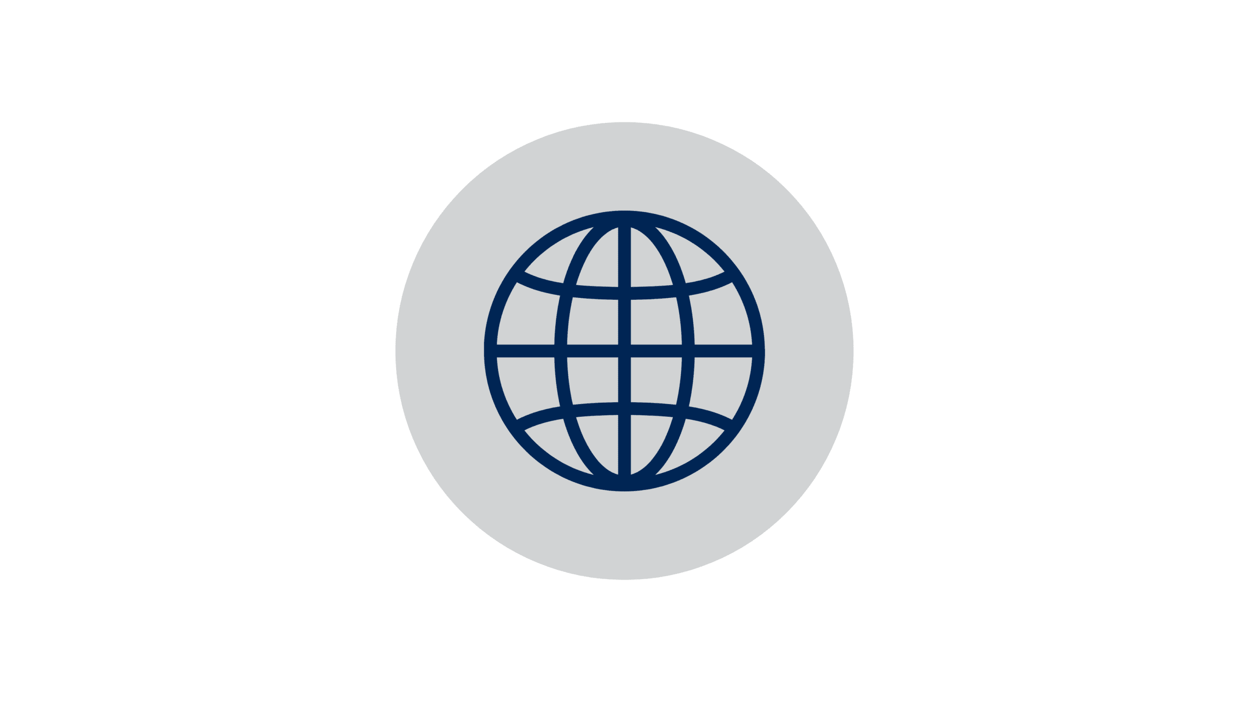 A globe icon