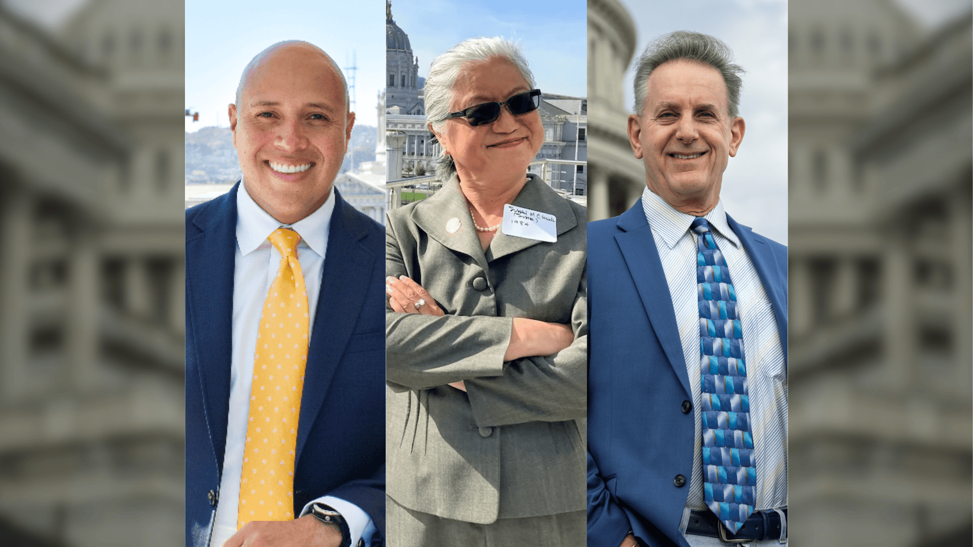 A composite image features three alumni donors: Mario Ernesto Lopez, Susan Chun, and Brad Kane.