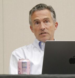 Scott Dodson speaks during an event.